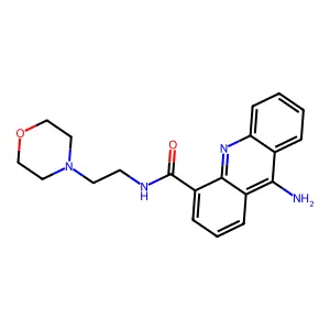 9-Amino-N-(2-(4-morpholinyl)ethyl)-4-acridinecarboxamide structure