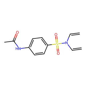 Acetanilide, 4'-divinylsulfamoyl- structure