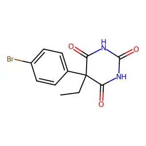 Barbituric acid, 5-(p-bromophenyl)-5-ethyl- structure