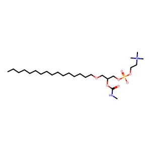 1-O-Hexadecyl-2-N-methylcarbamol-sn-glycerol-3-phosphocholine structure