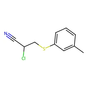 2-氯-3-(间甲苯硫基)丙腈 structure