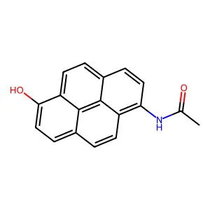 N-(6-羟基-1-芘基)乙酰胺 structure