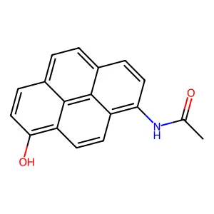 N-(8-羟基-1-芘基)乙酰胺 structure