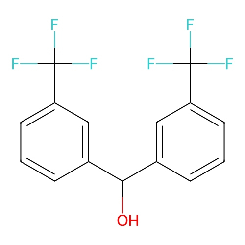 Bis(3-(trifluoromethyl)phenyl)methanol structure