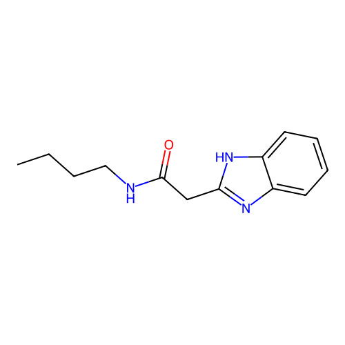 2-(1H-benzimidazol-2-yl)-N-butylacetamide structure