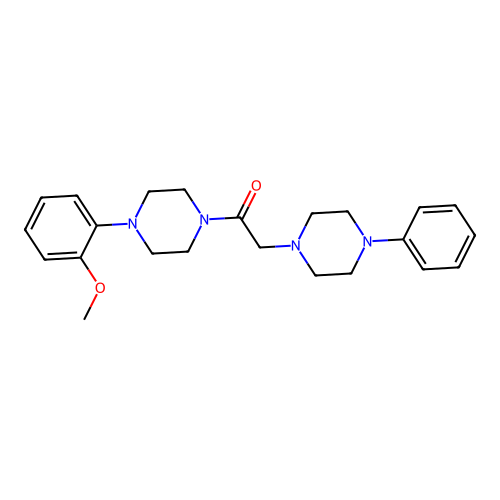 1-[4-(2-Methoxyphenyl)piperazin-1-yl]-2-(4-phenylpiperazin-1-yl)ethanone structure
