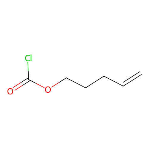 Carbonochloridic acid, 4-pentenyl ester structure