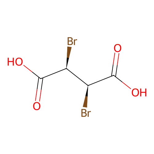 rel-(2R,3R)-2,3-Dibromobutanedioic acid structure