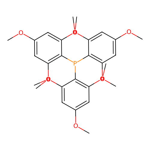 Tris(2,4,6-trimethoxyphenyl)phosphine structure