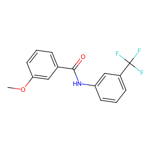 3-methoxy-N-[3-(trifluoromethyl)phenyl]benzamide structure