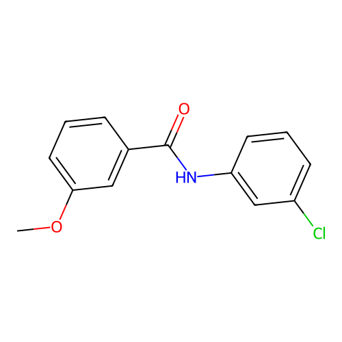 N-(3-氯苯基)-3-甲氧基苯甲酰胺 structure
