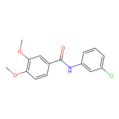 N-(3-chlorophenyl)-3,4-dimethoxybenzamide structure