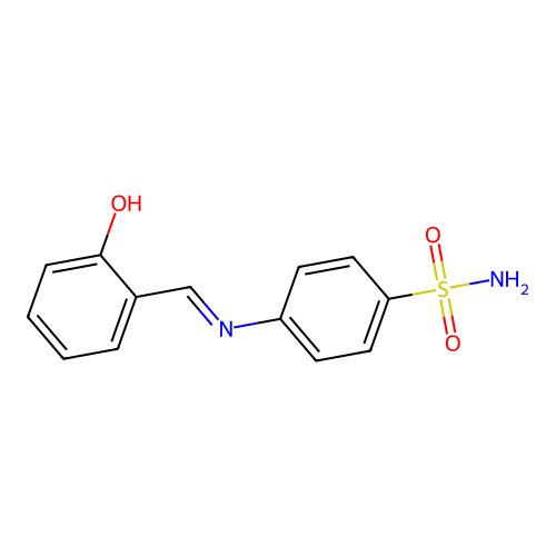 4-((2-Hydroxybenzylidene)amino)benzenesulfonamide structure