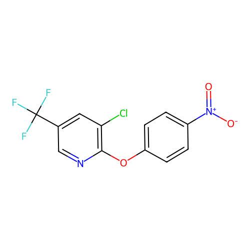 2-(4-Nitrophenoxy)-3-chloro-5-trifluoromethyl pyridine structure