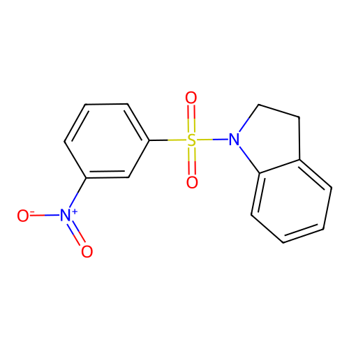 1-(3-Nitrophenyl)sulfonyl-2,3-dihydroindole structure