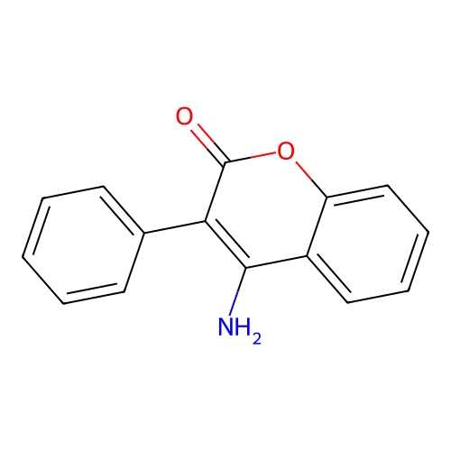 2H-Benzopyran-2-one, 4-amino-3-phenyl- structure