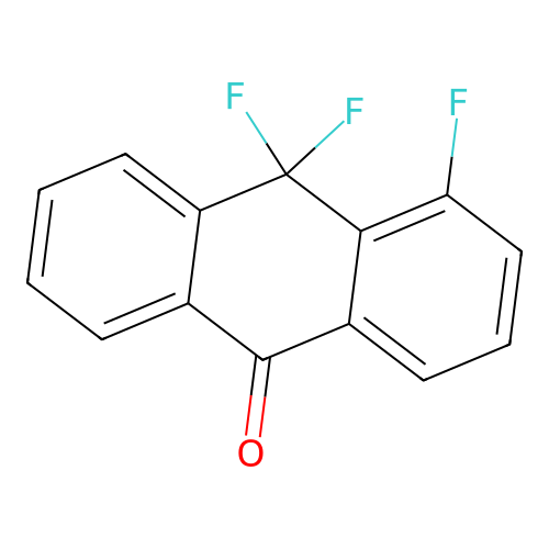 4,10,10-Trifluoro-9(10H)-anthracenone structure