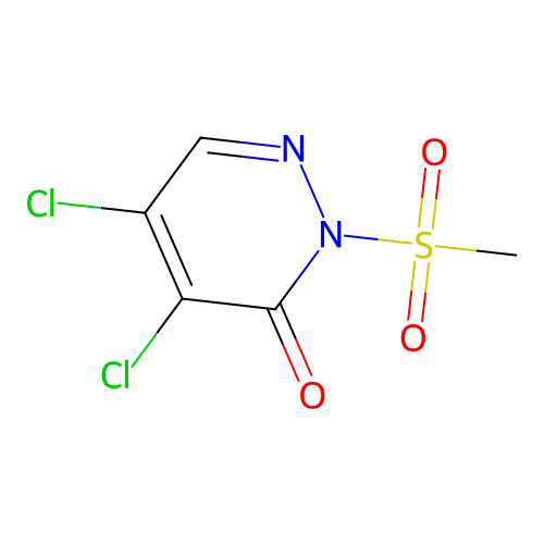 4,5-Dichloro-2-(methylsulfonyl)-3(2H)-pyridazinone structure