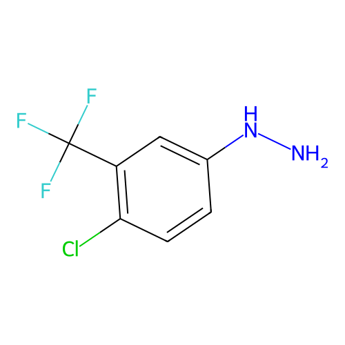 [4-Chloro-3-(trifluoromethyl)phenyl]hydrazine structure