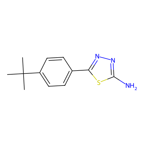 5-(4-丁基苯基)-1,3,4-噻二唑-2-胺 structure