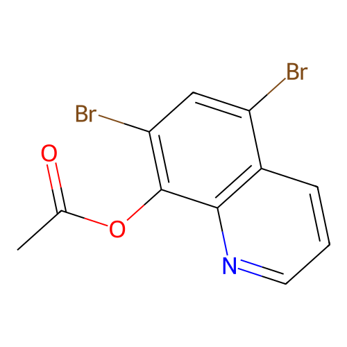 (5,7-Dibromo-8-quinolyl) acetate structure