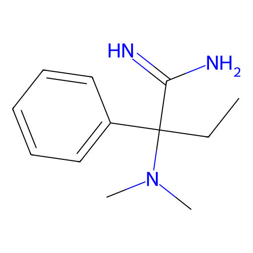2-(Dimethylamino)-2-phenylbutanimidamide structure