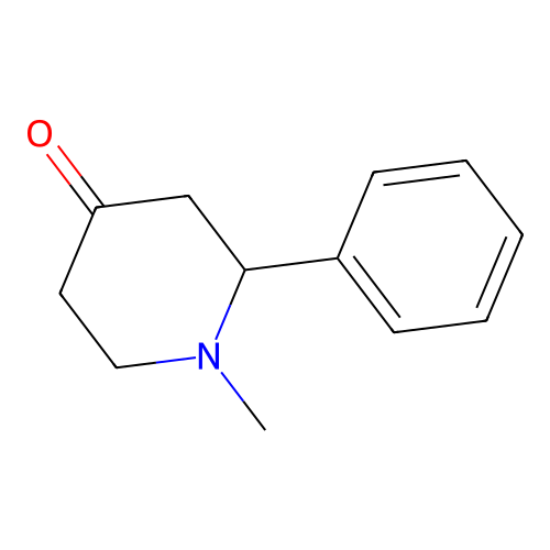 1-Methyl-2-phenylpiperidin-4-one structure