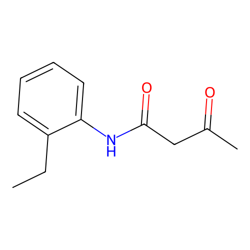 N-(2-ethylphenyl)-3-oxobutanamide structure