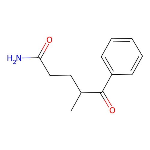 4-Methyl-5-oxo-5-phenylpentanamide structure