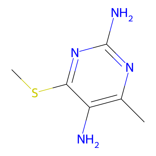 4-甲基-6-(甲硫基)嘧啶-2,5-二胺 structure