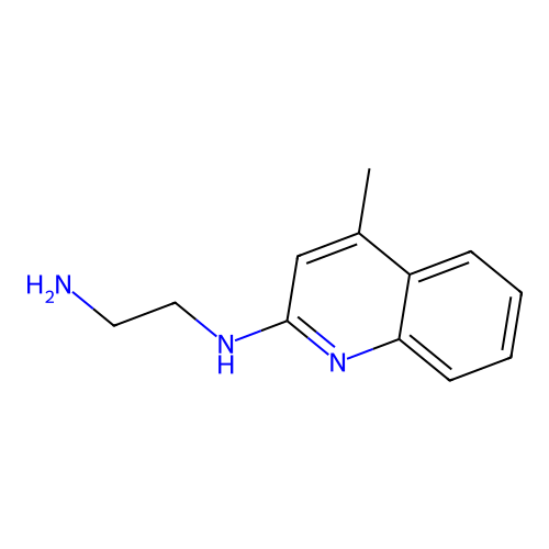 N1-(4-methylquinolin-2-yl)ethane-1,2-diamine structure