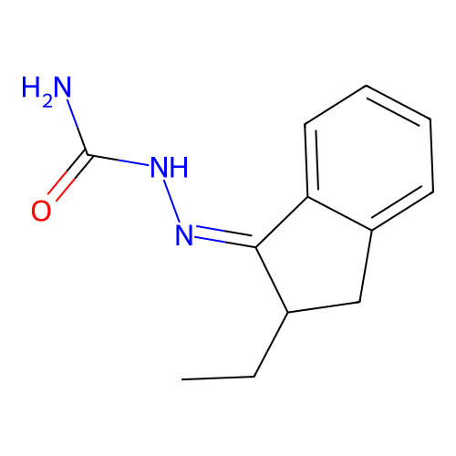 [(2-Ethyl-2,3-dihydroinden-1-ylidene)amino]urea structure
