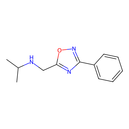 N-[(3-Phenyl-1,2,4-oxadiazol-5-YL)methyl]-2-propanamine structure