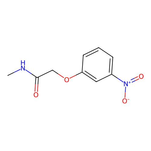 N-methyl-2-(3-nitrophenoxy)acetamide structure