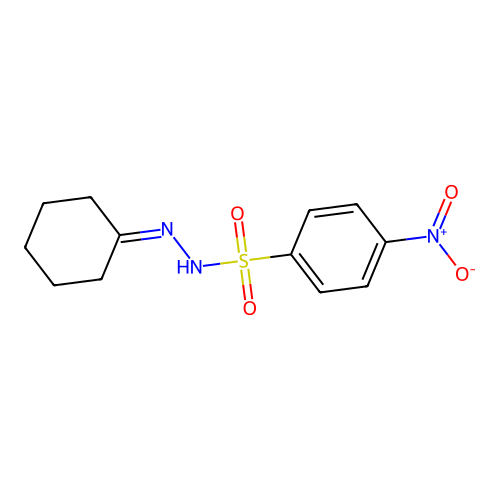 N'-Cyclohexylidene-4-(hydroxy(oxido)amino)benzenesulfonohydrazide structure