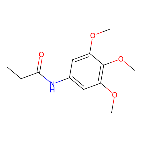 N-(3,4,5-trimethoxyphenyl)propanamide structure