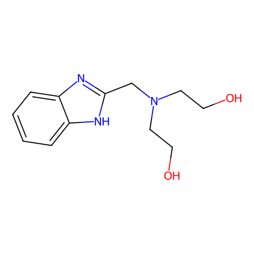 Ethanol, 2,2'-[(1H-benzimidazol-2-ylmethyl)imino]bis- structure