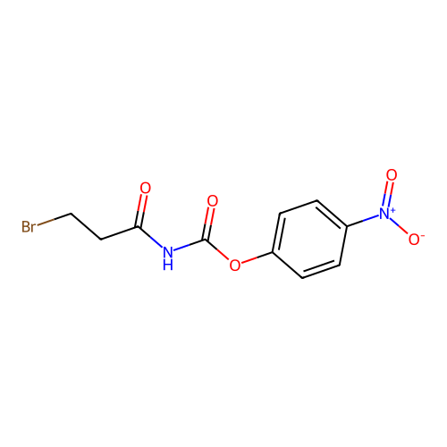 (4-nitrophenyl) N-(3-bromopropanoyl)carbamate structure