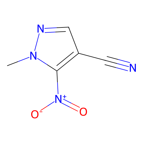 1-Methyl-5-nitro-1H-pyrazole-4-carbonitrile structure