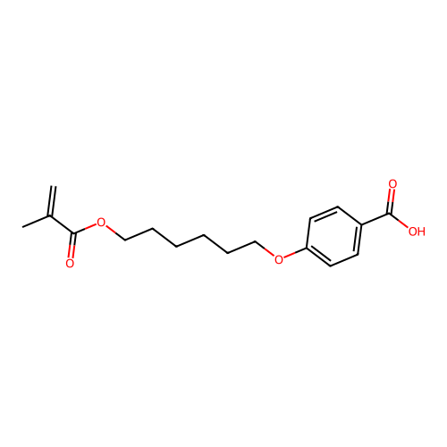 4-{[6-(Methacryloyloxy)hexyl]oxy}benzenecarboxylic acid structure