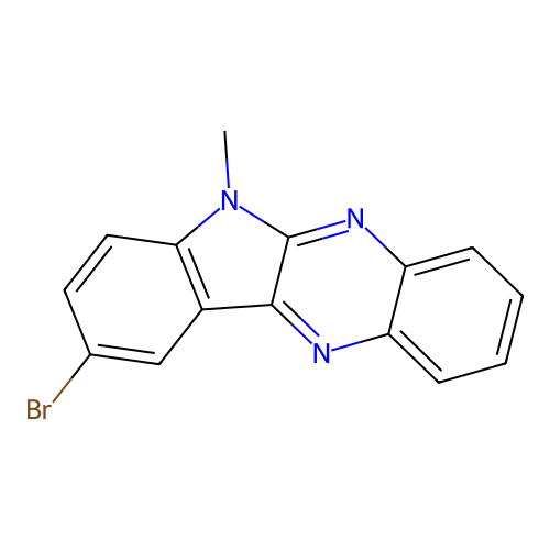9-bromo-6-methyl-6H-indolo[2,3-b]quinoxaline structure