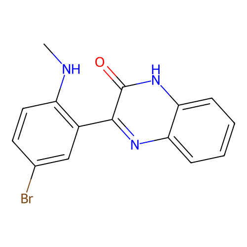 3-[5-bromo-2-(methylamino)phenyl]-1H-quinoxalin-2-one structure