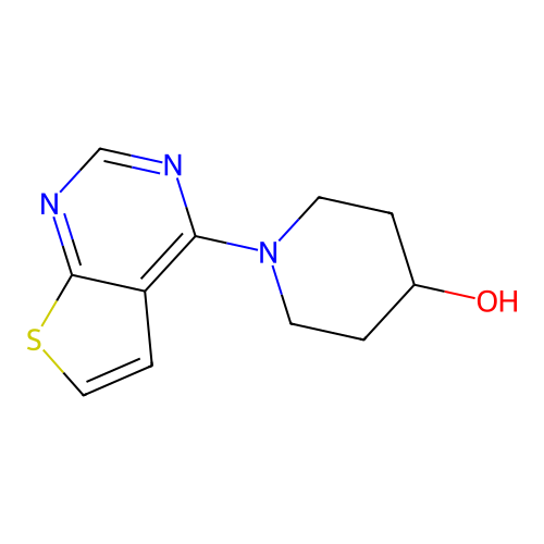 1-Thieno[2,3-d]pyrimidin-4-yl-piperidin-4-ol structure