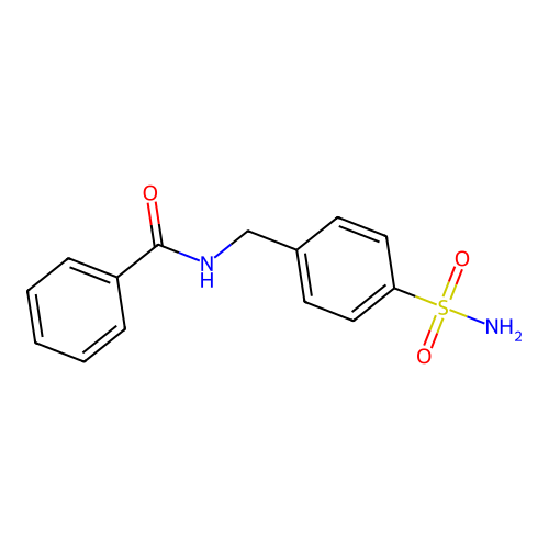 N-[(4-sulfamoylphenyl)methyl]benzamide structure