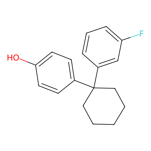 4-[1-(3-Fluorophenyl)cyclohexyl]phenol structure
