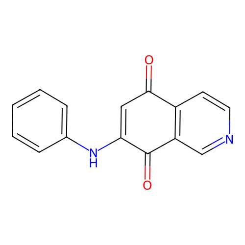 5,8-Isoquinolinedione, 7-(phenylamino)- structure