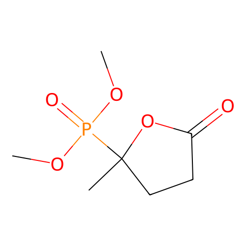 Dimethyl (2-methyl-5-oxooxolan-2-yl)phosphonate structure