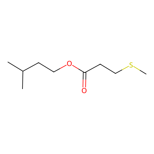 Isopentyl 3-(methylthio)propionate structure