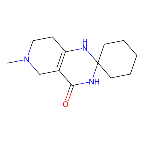 6'-methyl-5',6',7',8'-tetrahydro-1'H-spiro[cyclohexane-1,2'-pyrido[4,3-d]pyrimidin]-4'(3'H)-one structure