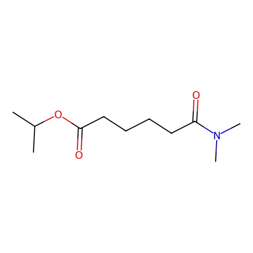 Propan-2-yl 6-(dimethylamino)-6-oxohexanoate structure